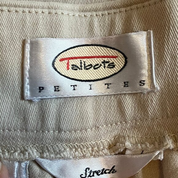 EUC Talbots Tan Pants Size:  14P - Picture 6 of 8